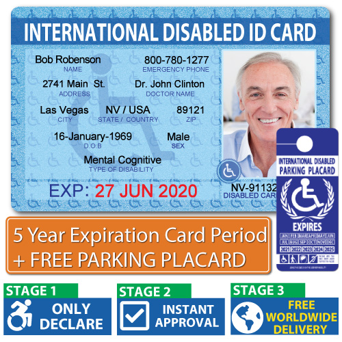 Illustration relating to disability access and support cards.